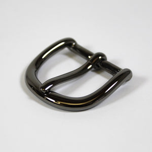 Black Smooth Vegetable Tanned Leather Belt (Width 35 mm - 1 ½")