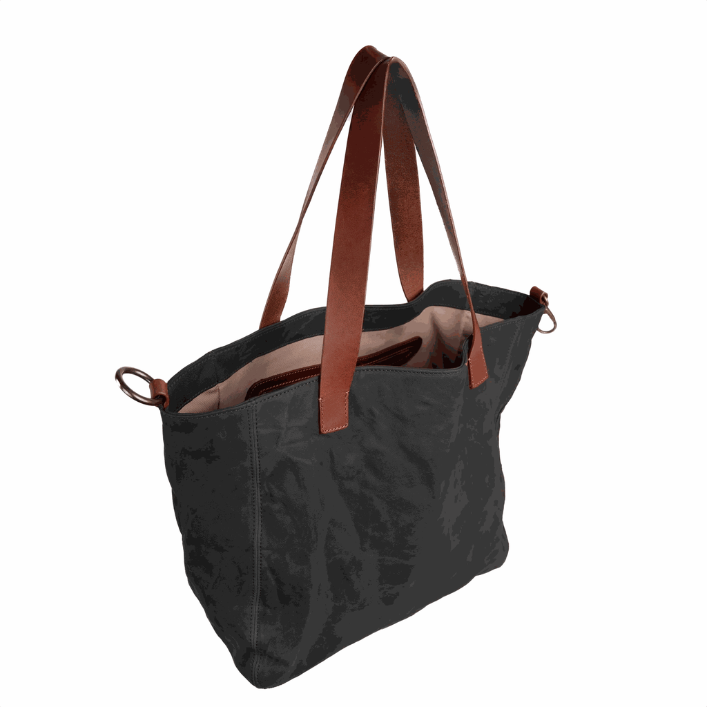 MOSCHETTONE SHOPPER - BLACK - 2.webp
