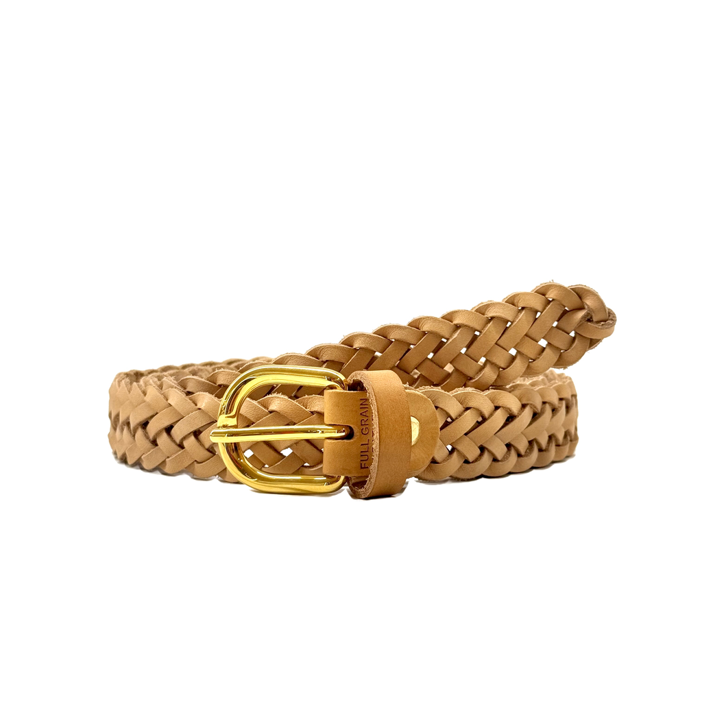 Belt Ø25 Braided Tan