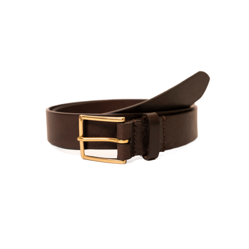 Belt Ø30 Pebbled Dark Brown