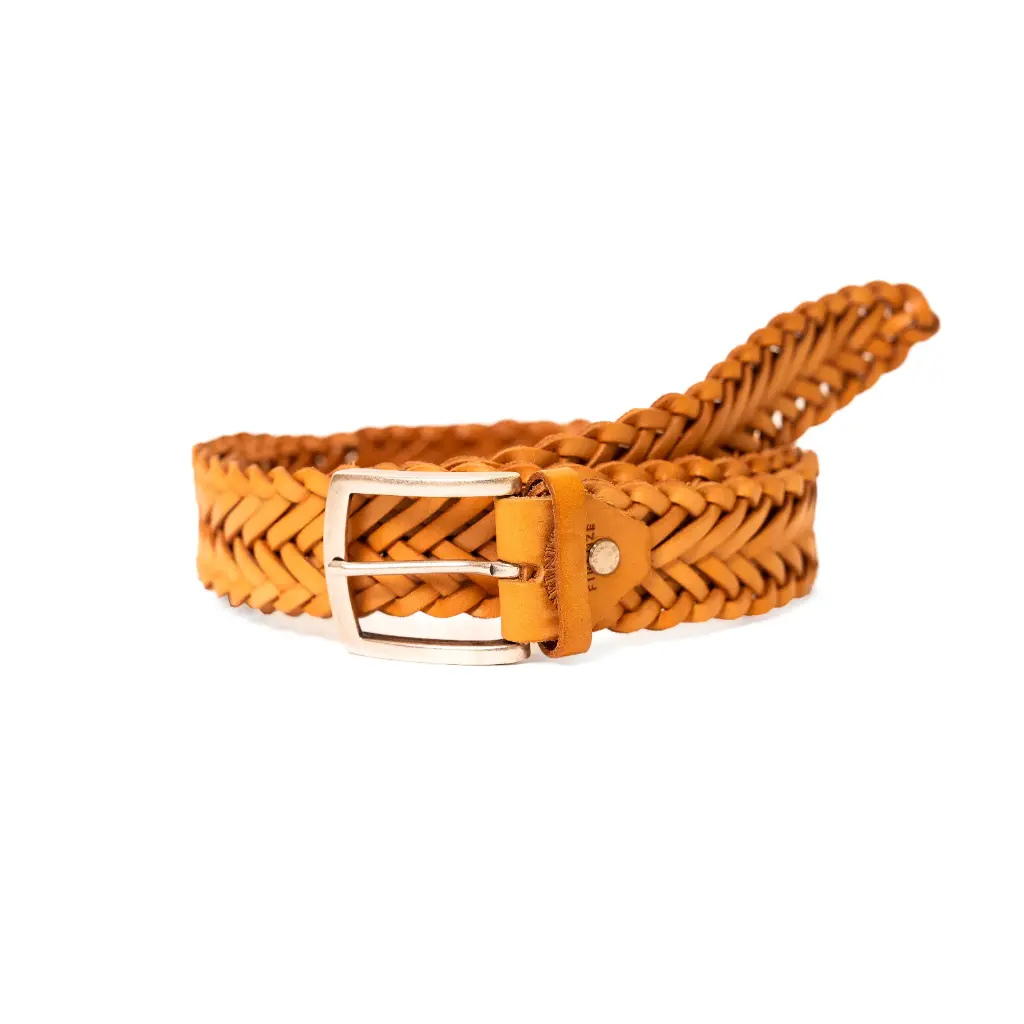Belt Ø35 Braided Tan